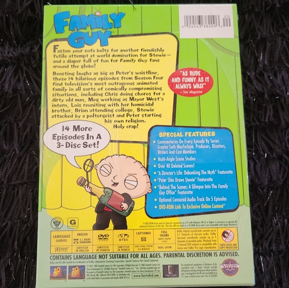 Family Guy Volume 4 DVDs NWT Never opened - Picture 3 of 5